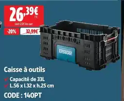 Screwfix Erbauer caisse à outils offre