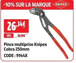 Screwfix Pince multiprise knipex cobra offre