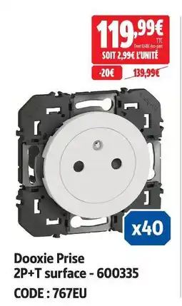Screwfix Prise 2p+t surface offre