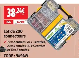 Screwfix Wago lot de 200 connecteurs offre