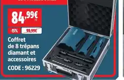 Screwfix Erbauer coffret de 8 trépans diamant et accessoires offre