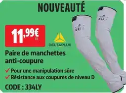 Screwfix Deltaplus paire de manchettes anti-coupure offre
