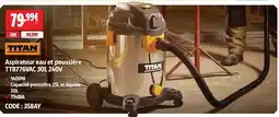 Screwfix Titan aspirateur eau et poussière ttb776vac 30l 240v offre