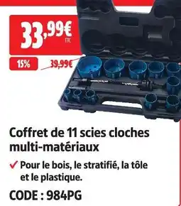 Screwfix Coffret de 11 scies cloches multi-matériaux offre