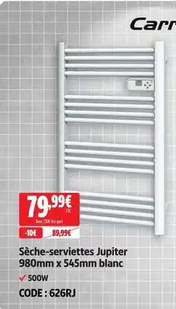Screwfix Sèche-serviettes jupiter 980mm x 545mm blanc offre