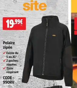 Screwfix Site polaire zippée offre