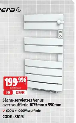 Screwfix Sèche-serviettes venus avec soufflerie offre