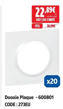 Screwfix Dooxie plaque - 600801 offre