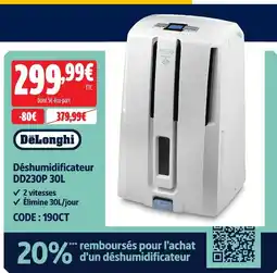 Screwfix Delonghi déshumidificateur dd230p offre