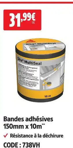 Screwfix Sika bandes adhésives offre