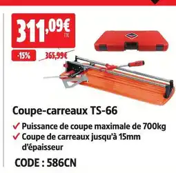 Screwfix Coupe-carreaux ts-66 offre