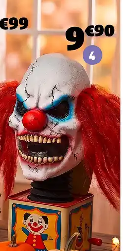 GiFi Masque clown horreur latex offre