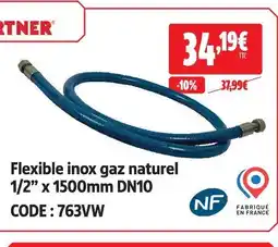 Screwfix Flexible inox gaz naturel offre