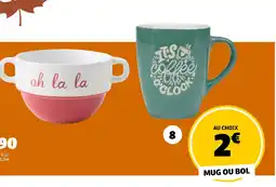 GiFi Mug 380 ml ou bol ø12x8 cm offre