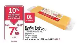 Promocash Fini - cheddar fondu offre