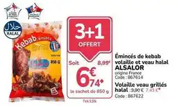 Promocash Francaise - eminces de kebab volaille et veau halal offre