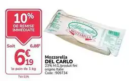 Promocash Fini - mozzarella offre