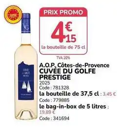 Promocash Promo - a.o.p. côtes-de-provence offre