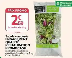 Promocash Promo - salade composée engagement qualité restauration offre