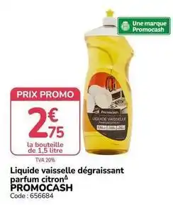 Promocash Promo - liquide vaisselle dégraissant parfum citron offre