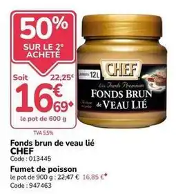 Promocash Chef - fonds brun de veau lié offre