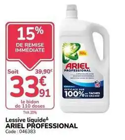 Promocash Ariel - lessive liquide offre