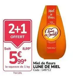 Promocash Lune de miel - miel de fleurs offre