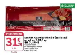 Promocash Promo - saumon atlantique fumé d'écosse salé au sel sec offre