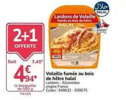 Promocash Francaise - volaille fumée au bois de hêtre halal offre