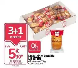 Promocash Le ster - madeleines coquille offre