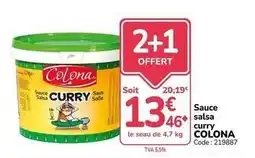 Promocash Colona - sauce salsa curry offre