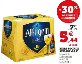 Super U Affligem biere blonde 6,7° offre