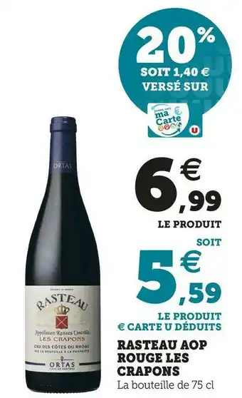 Rasteau aop rouge les crapons