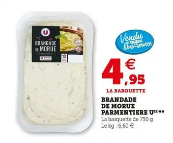 Super U U brandade de morue parmentier offre