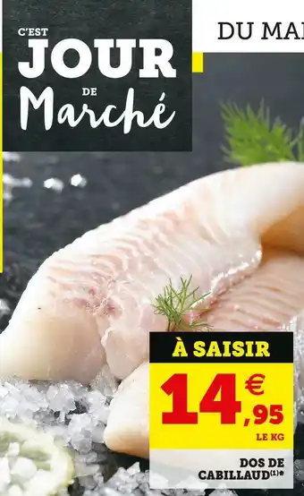 Super U Dos de cabillaud offre