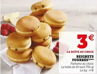 Super U Beignets fourrés offre