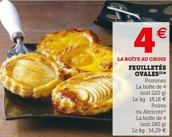 Super U Feuilletés ovales offre