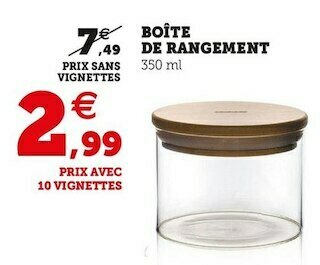 Super U Boîte de rangement offre