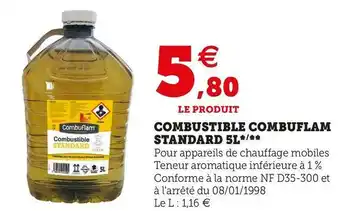 Super U Combustible combuflam standard 5l offre