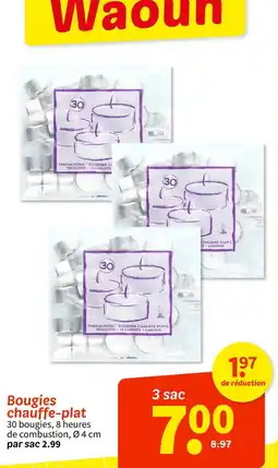Wibra Waoouh Bougies chauffe-plat offre
