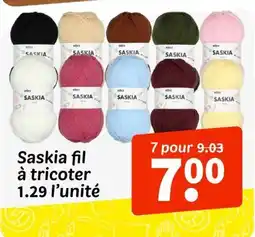 Wibra Saskia fil à tricoter offre