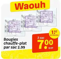 Wibra Bougies chauffe-plat offre