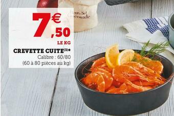 Super U Crevette cuite offre