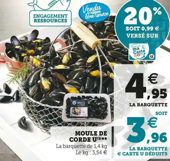 Super U U moule de corde offre