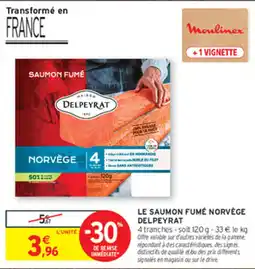 Intermarché Contact Delpeyrat Saumon fumé offre