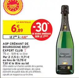 Intermarché Contact Crémant de Bourgogne Brut Expert Club offre
