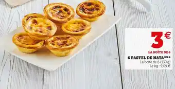 Super U 6 pastel de nata offre