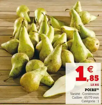 Super U Poire offre