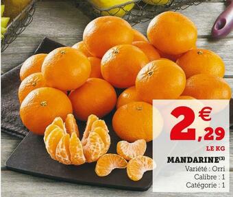 Super U Mandarine offre