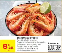 Intermarché Contact CREVETTES CUITES offre